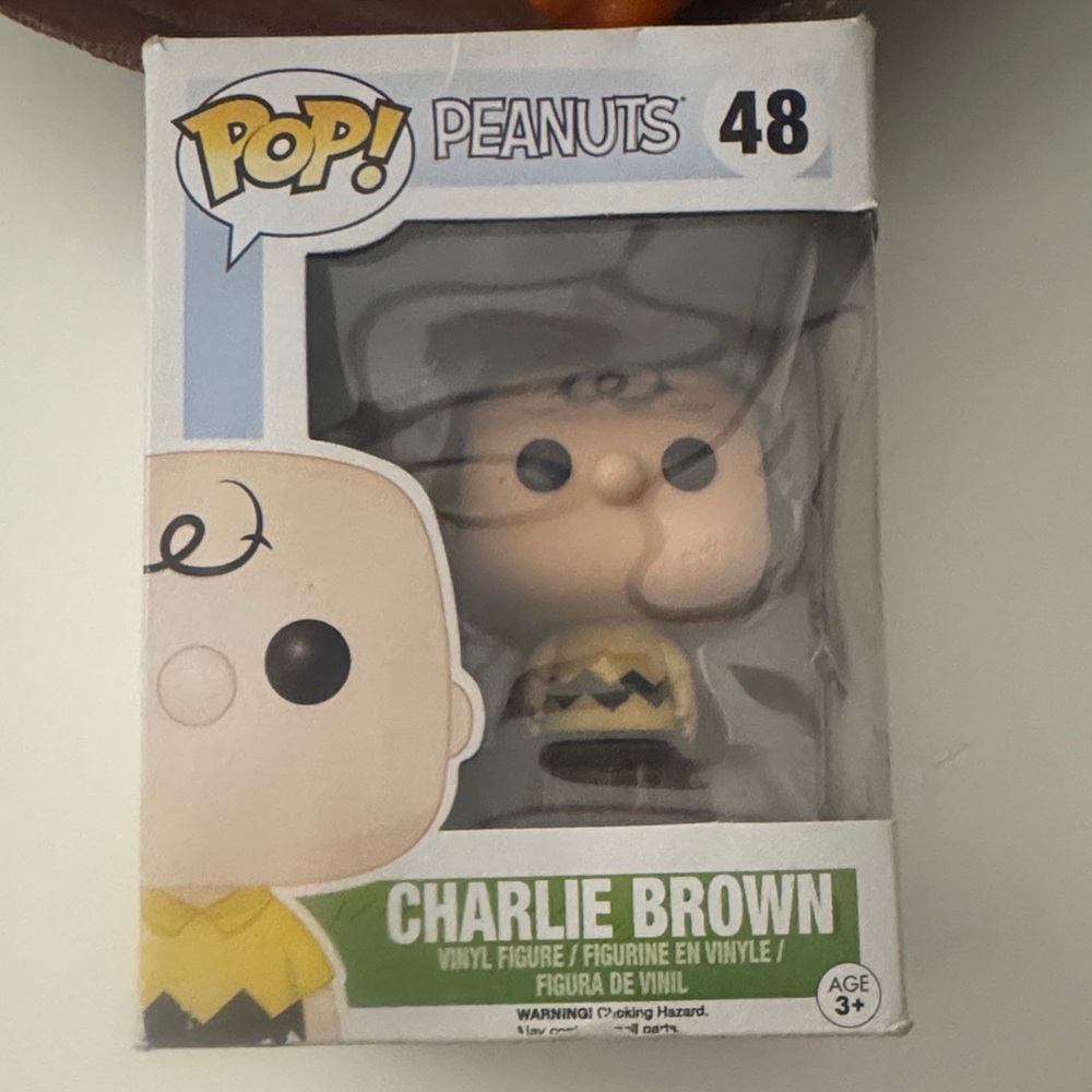 Funko Peanuts Charlie Brown Vinyl Figure - Yellow, Black